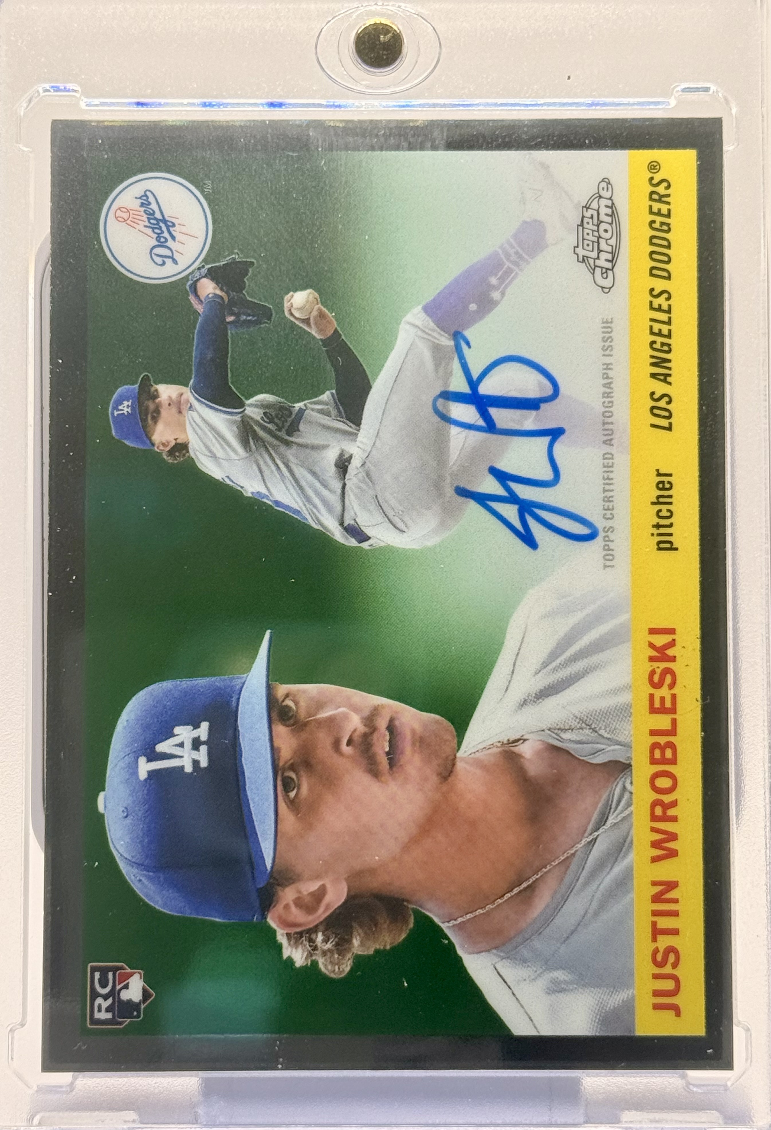 2025 Topps Chrome Platinum Justin Wrobleski Chrome Platinum Autograph #CPA-JWR