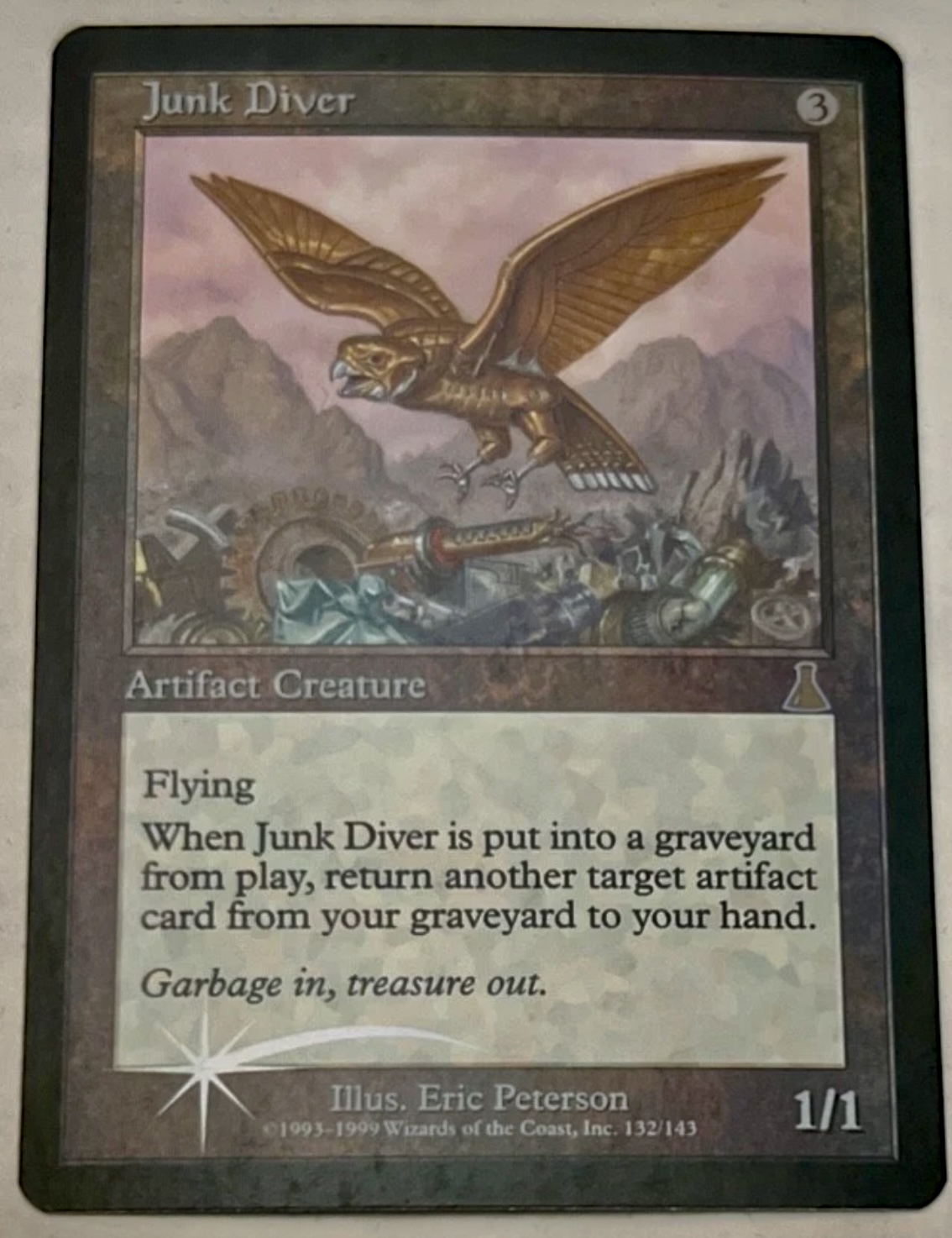 MTG Urzaβs Destiny Junk Diver Foil #132/143 Never Played Artifact Creature ππ₯π₯