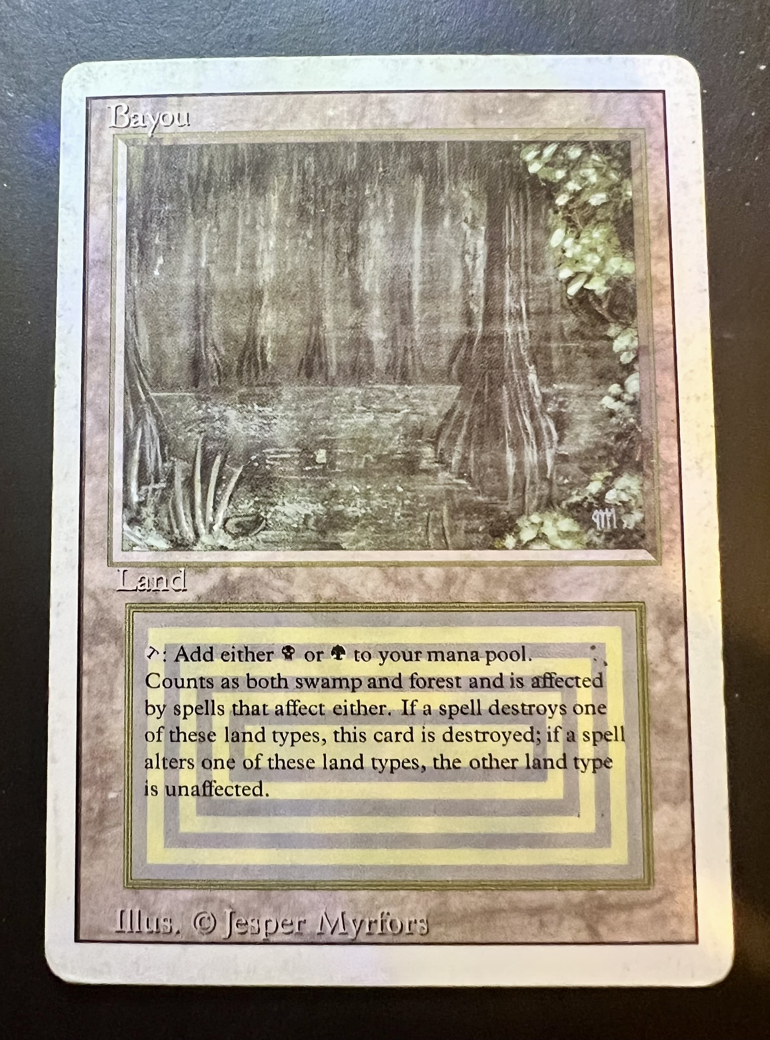 MTG Magic The Gathering Revised Edition Bayou Dual Land Super Rare Land π₯π₯