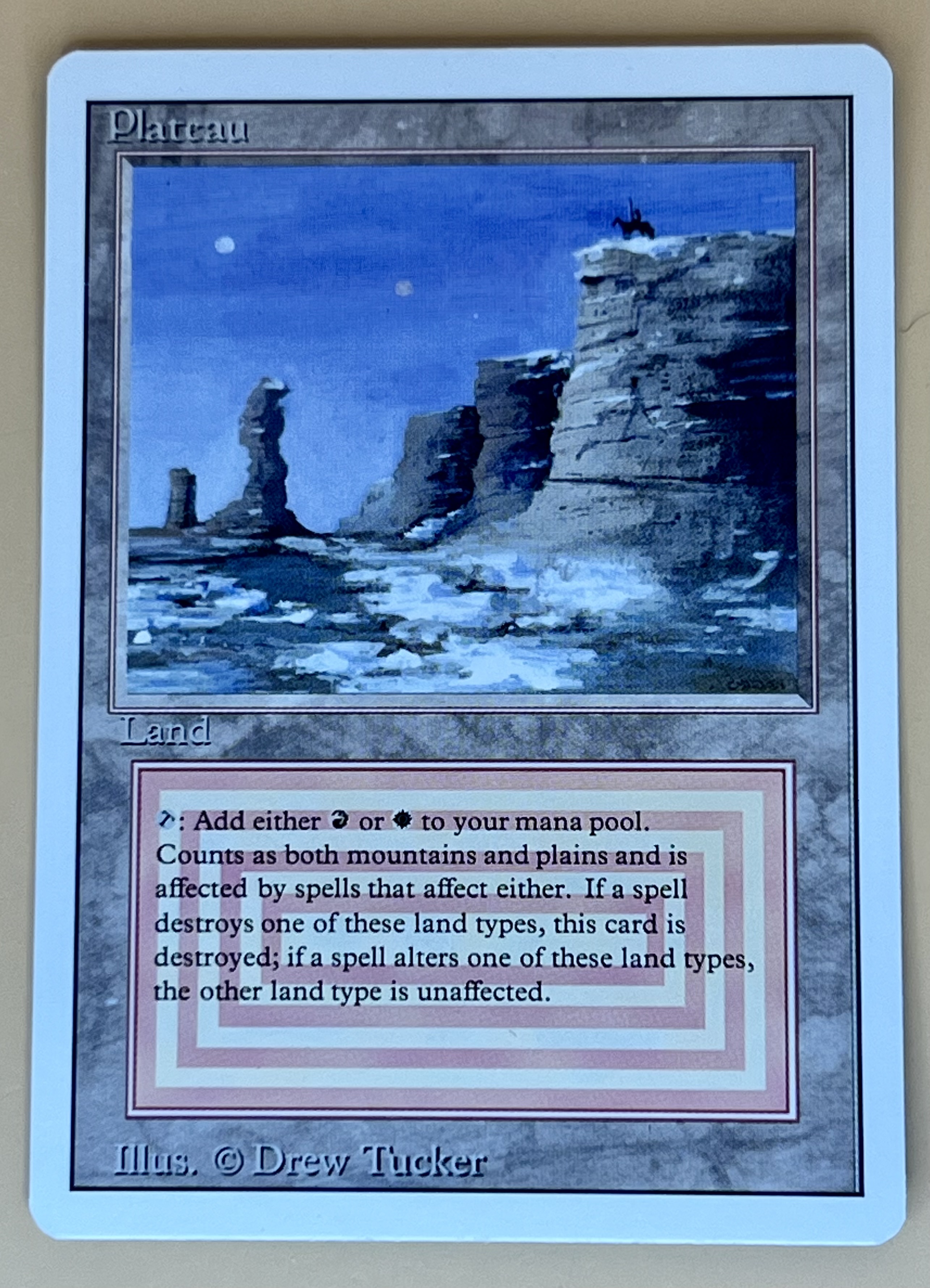 MTG Magic The Gathering Revised Edition Plateau Dual Land Rare Land 🔥🔥🔥