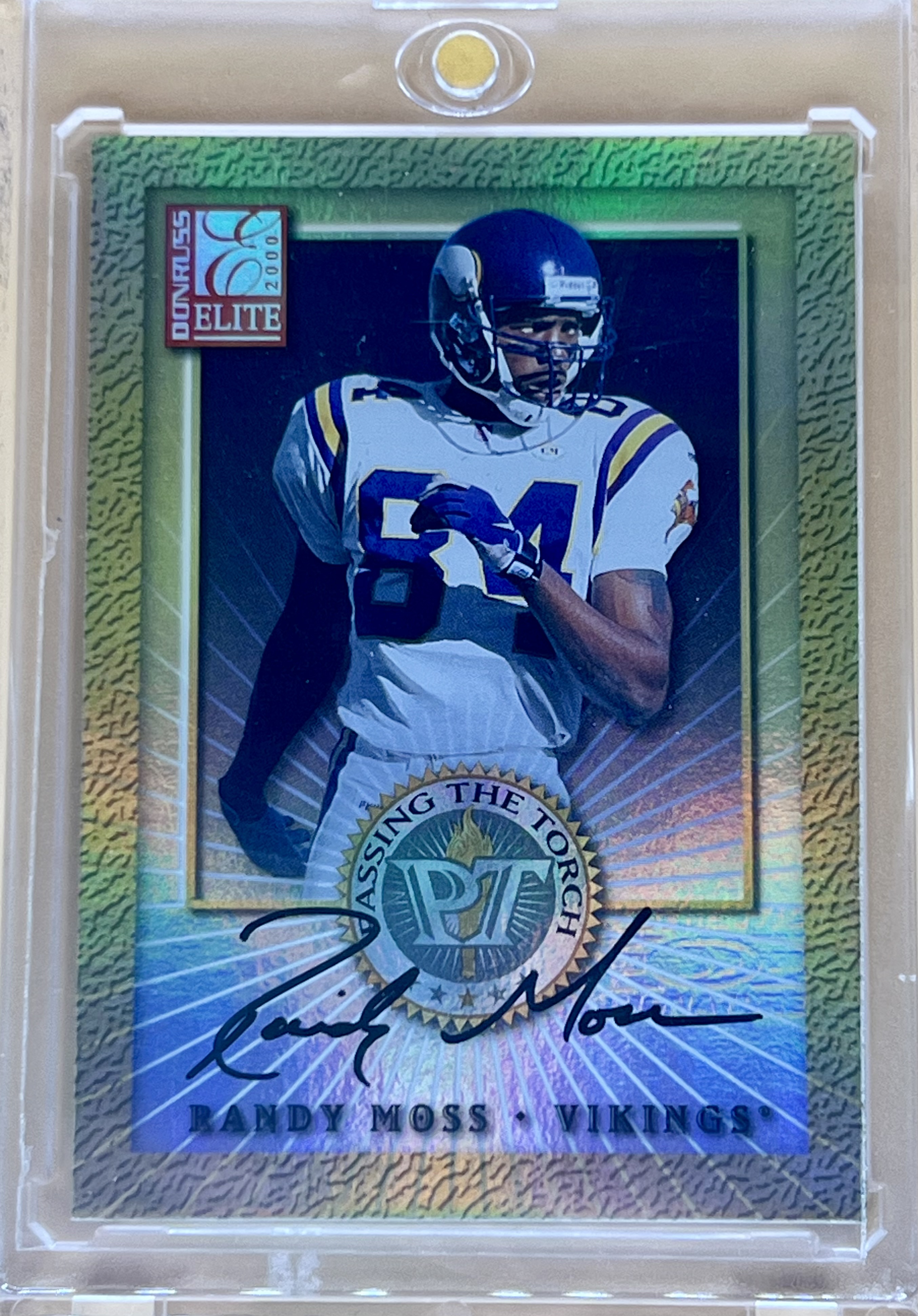 2000 Donruss Elite Randy Moss #PT-2 Passing The Torch Auto 🔥🔥🔥