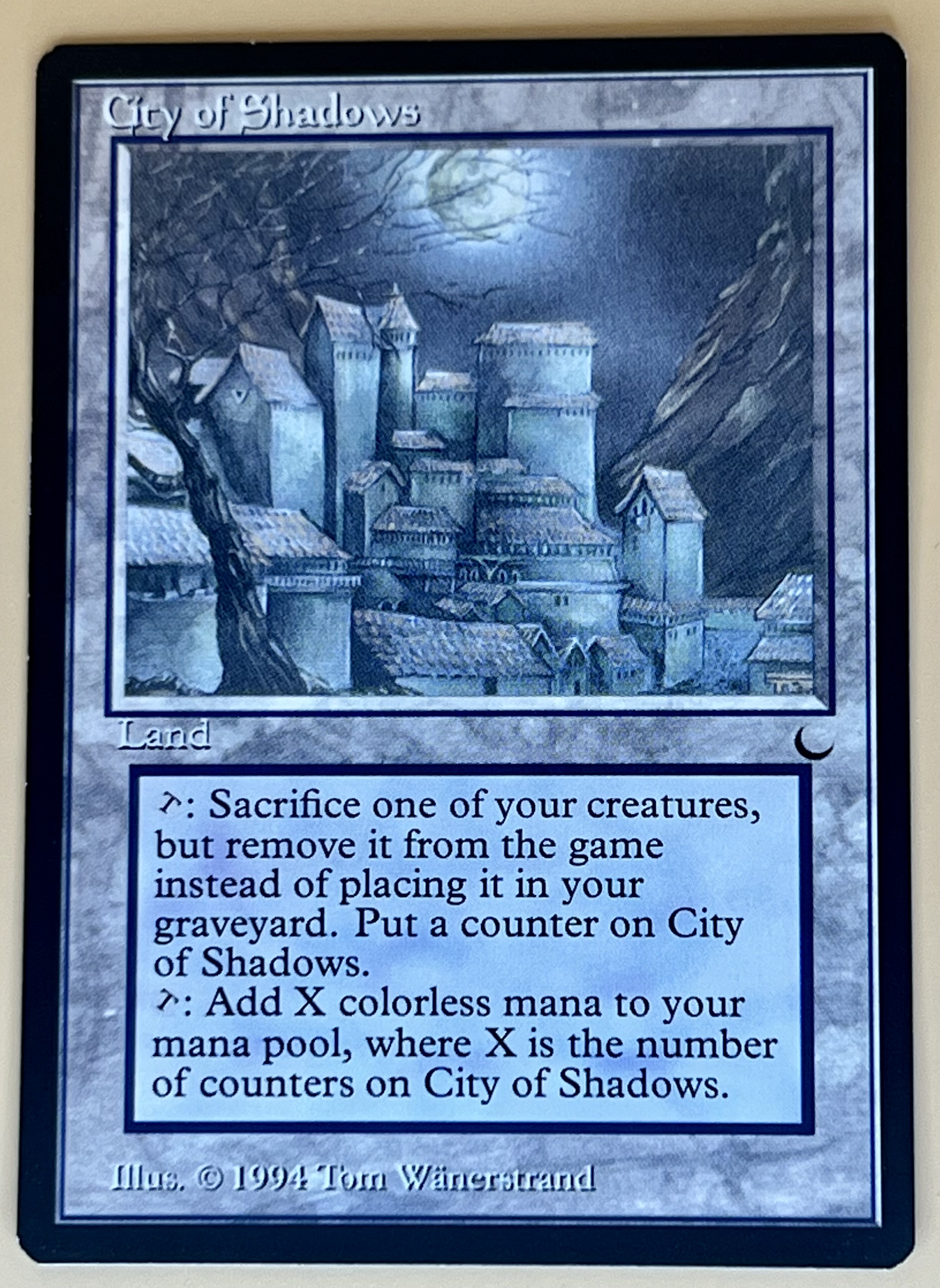 MTG The Dark City Of Shadows Unplayed Vintage Land 👀🚨