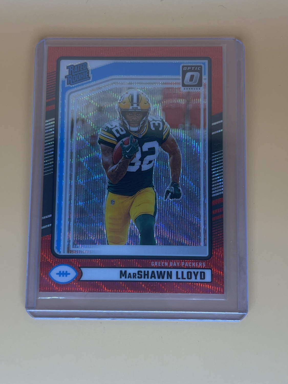 2024 Donruss Optic  MarShawn Lloyd #374 Optic Preview Red Wave Prizm 