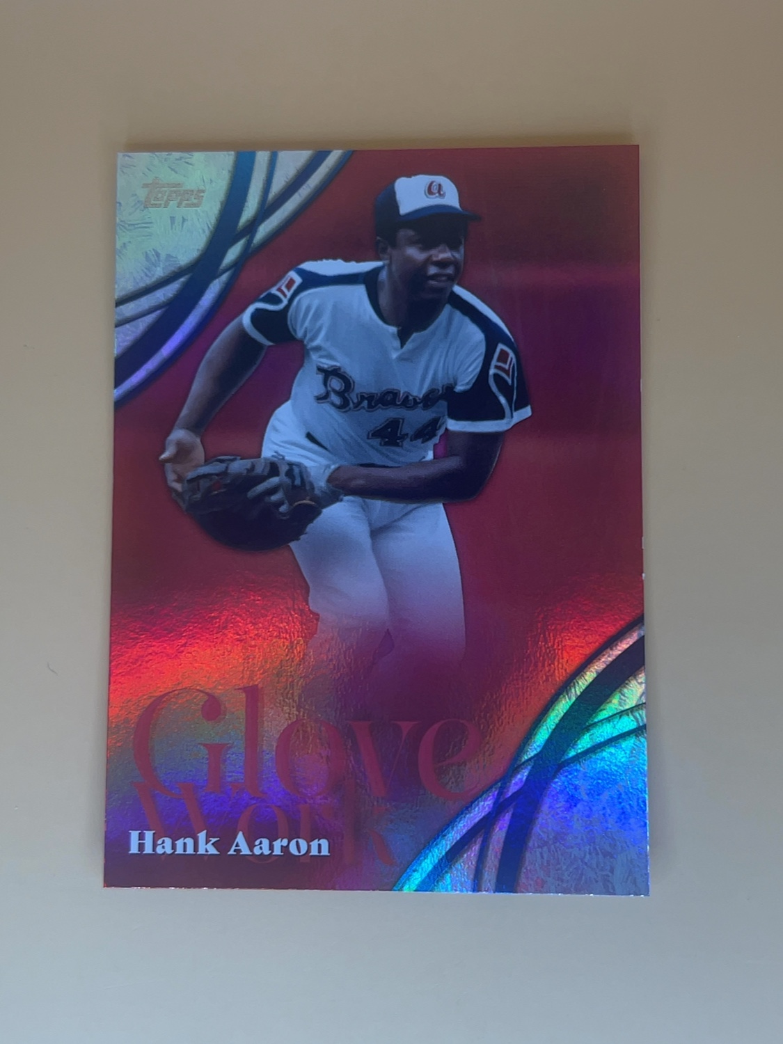 2026 Topps Series 2 Hank Aaron #GW-43 Glove Work