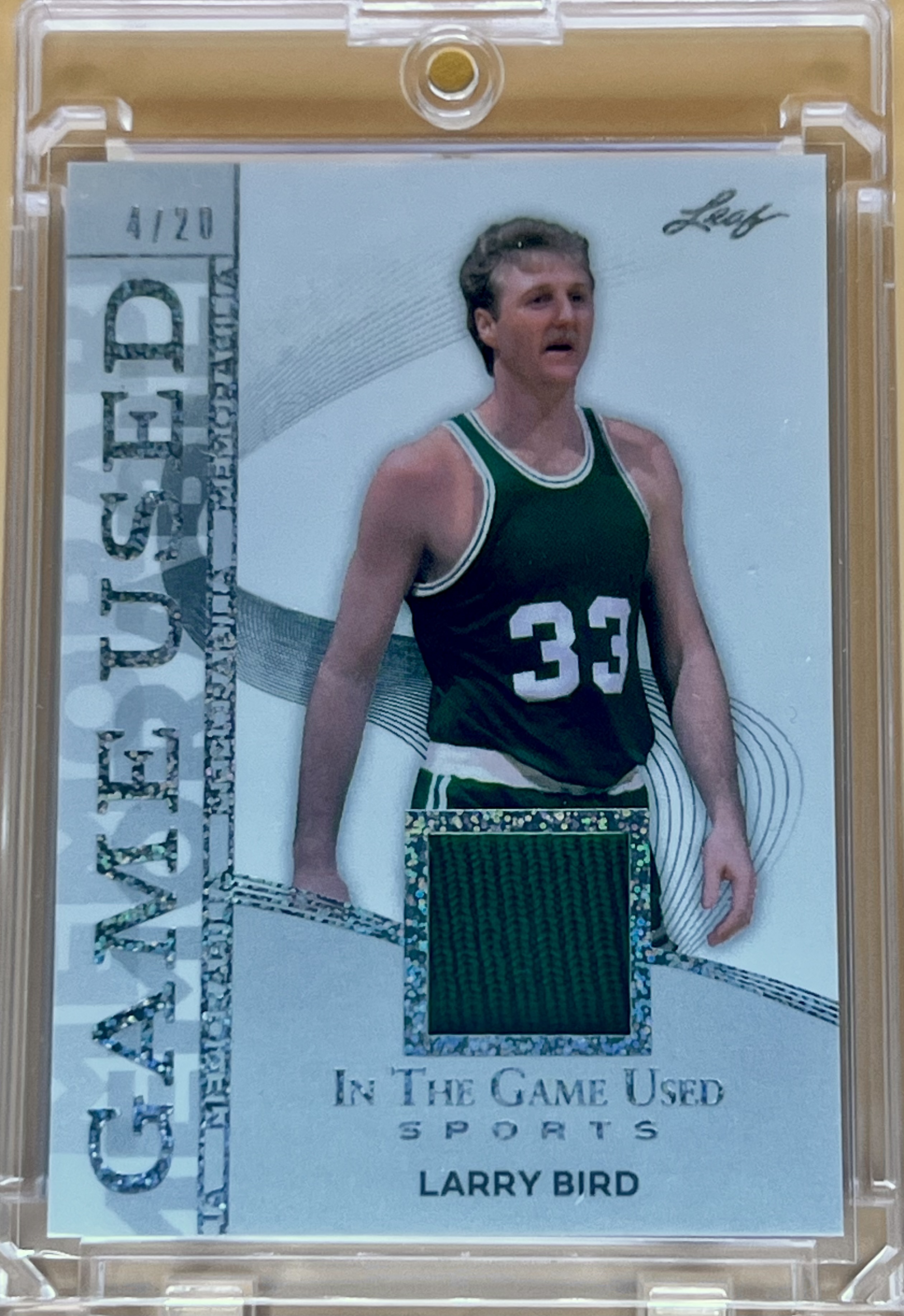 2025 Leaf ITG Used Larry Bird #GM-24 Game used Memorabilia Glitter /20 🔥🔥