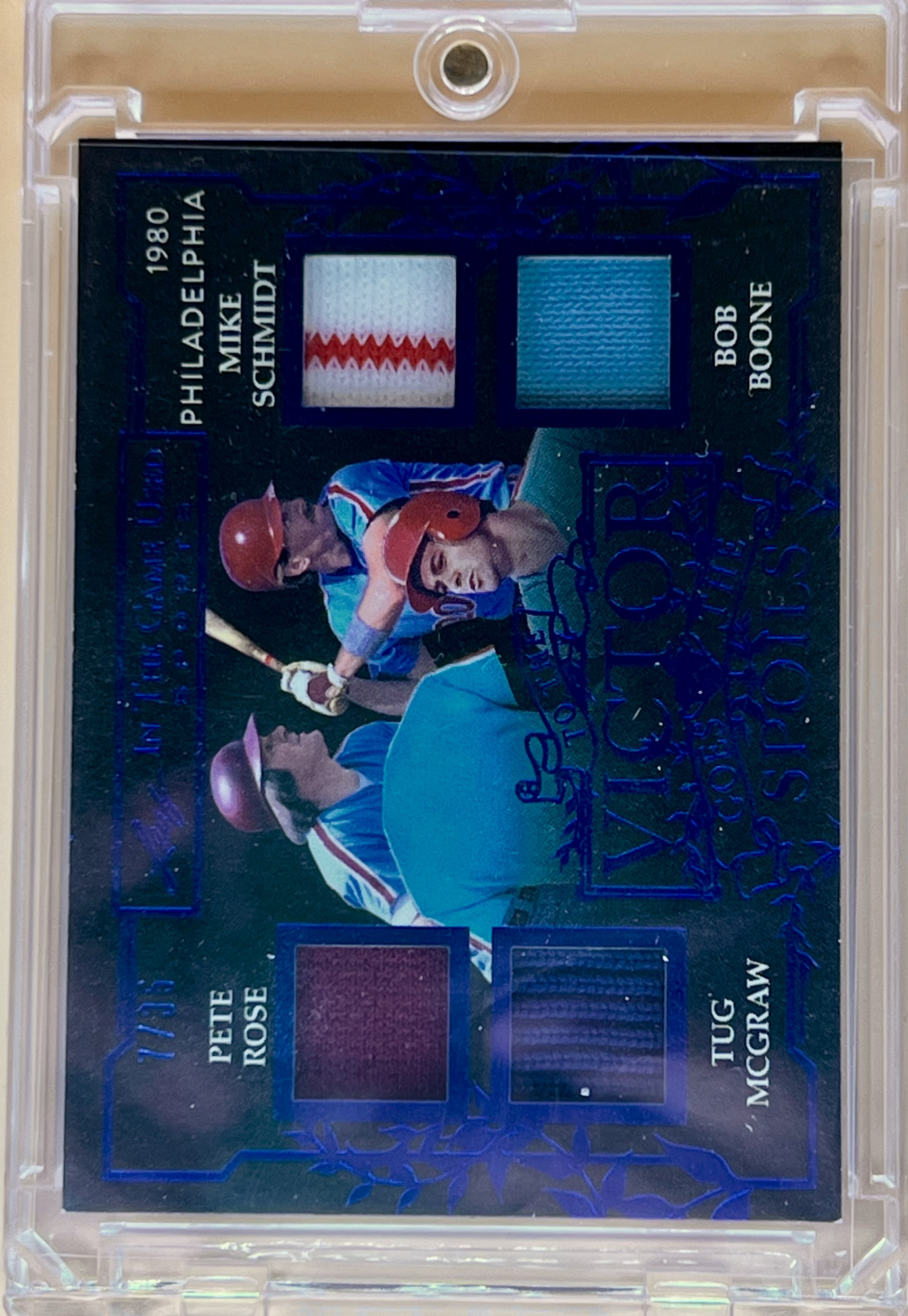 2025 Leaf ITG Ised Schmidt/Rose/McGraw/Boone #VS-25 To the Victor Go The Spoils Quad Relic /35