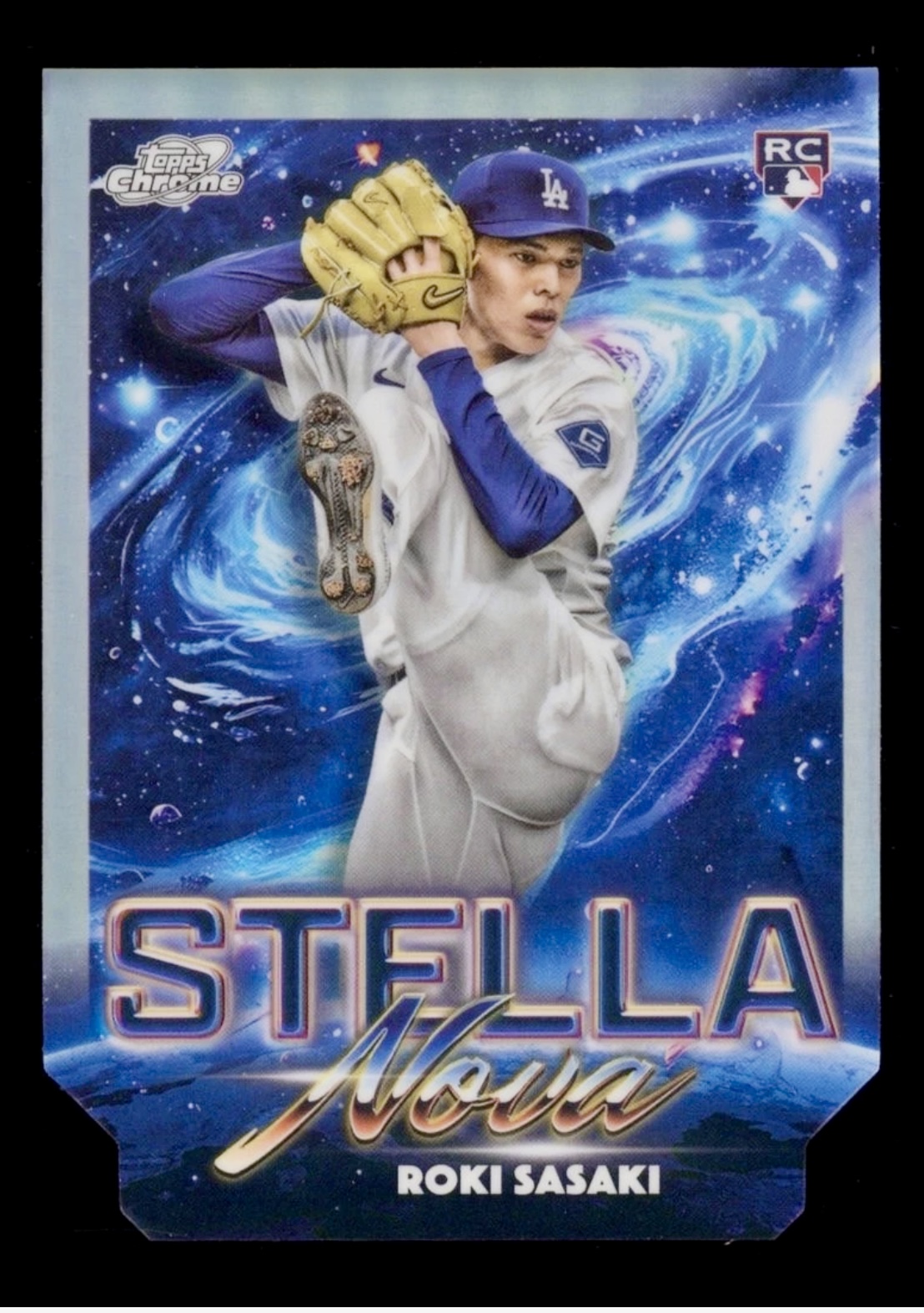 2025 Topps Chrome Cosmic Roku Sazaki #SN-12 Stella Nova SP Rookie RC
