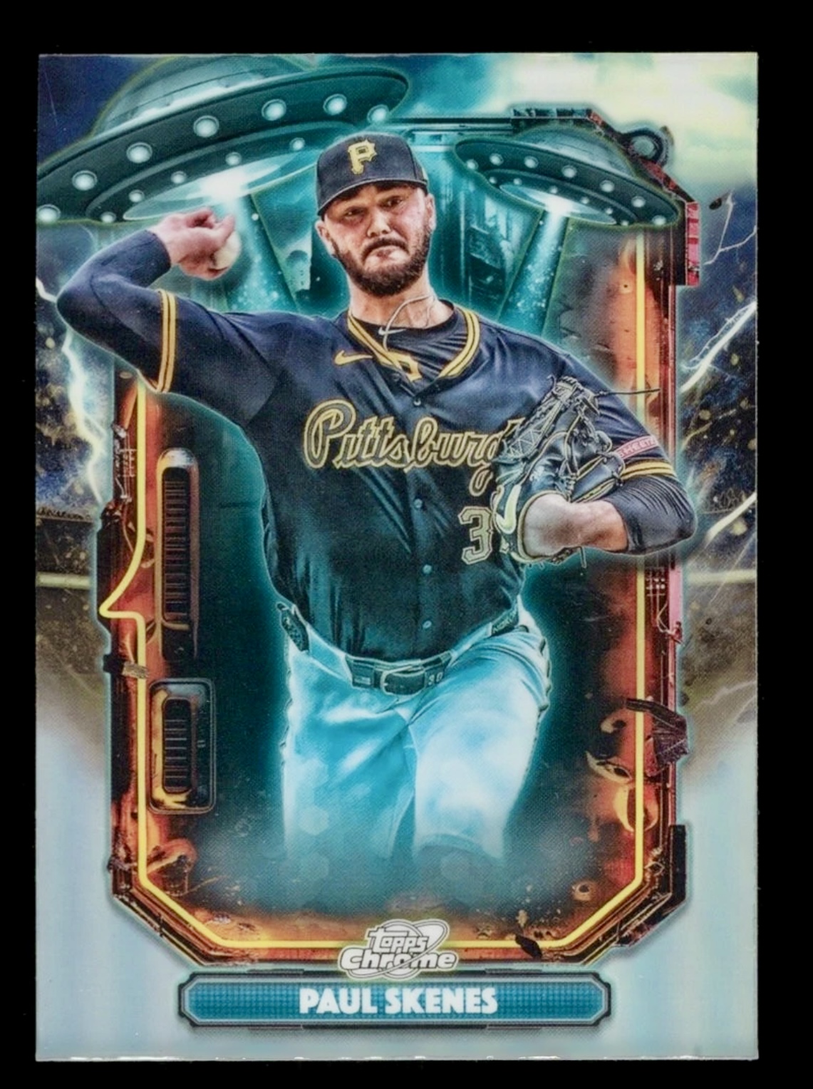 2025 Topps Chrome Cosmic Paul Skenes #ET-16 Extraterrestrial SP