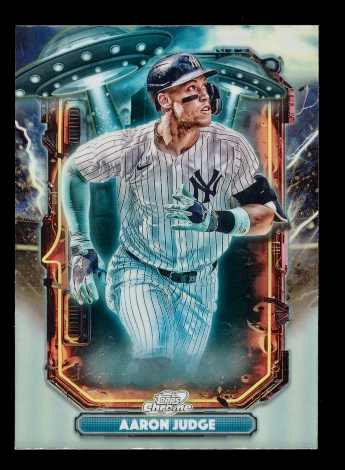 2025 Topps Chrome Cosmic 2025 Aaron Judge #ET-1 Extraterrestrial refractor🔥🔥
