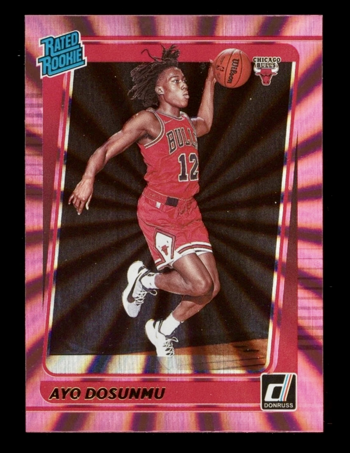 2021-22 Panini Donruss To Dosunmu #221 Holo Pink Laser RC