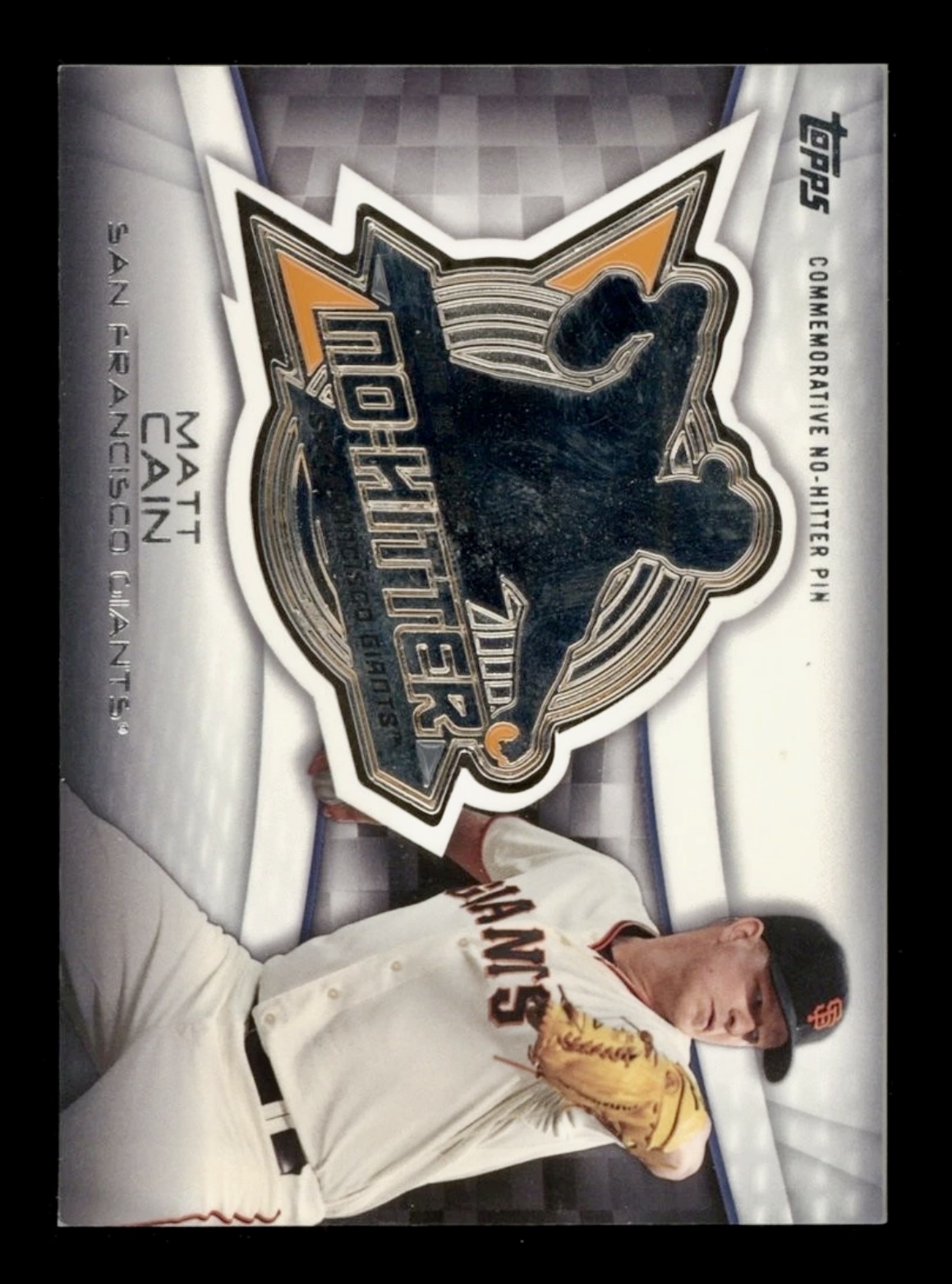 2016 Topps Matt cCain #NHP-MC Commemorative Pin No Hitter