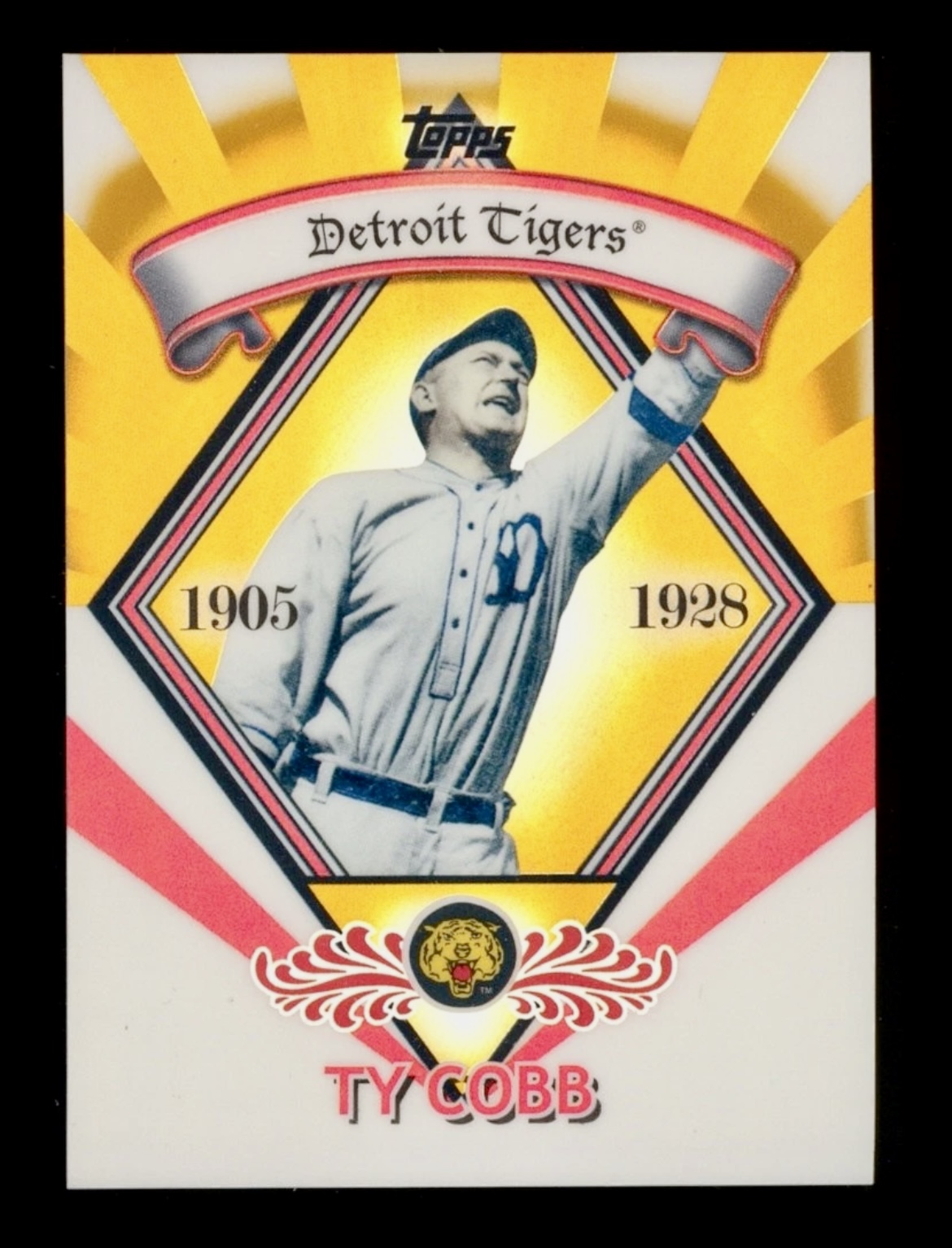 2009 Topps chrome Ty Cobb #GR-5 Gold Refractor