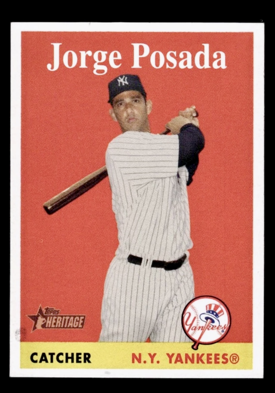 2007 Topps Heritage Jorge Posada #75