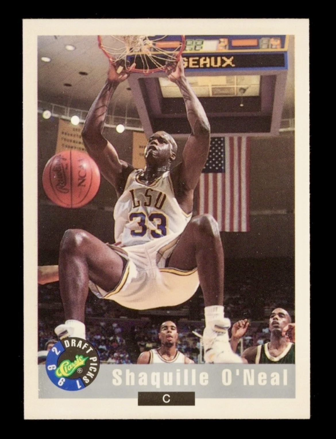 1992 Classic Draft Picks Shaq O’Neal #1 Rookie RC