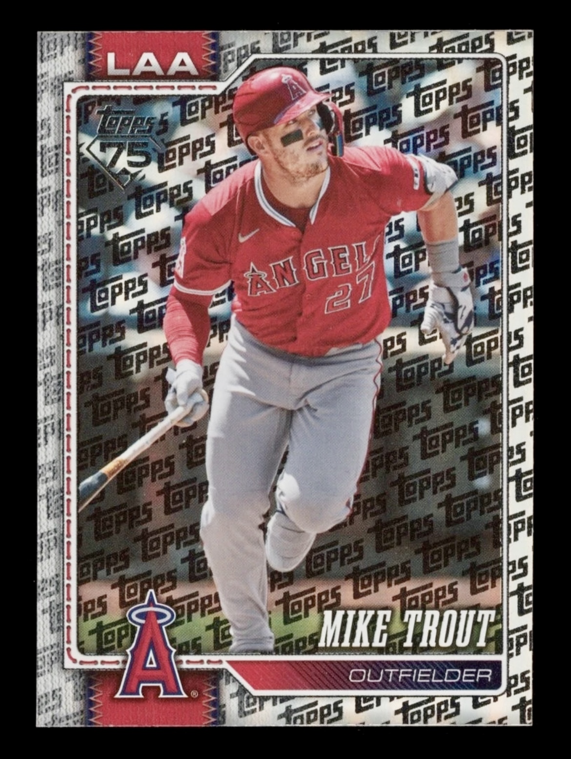 2026 Topps Mike Trout #350 SP Topps Logo