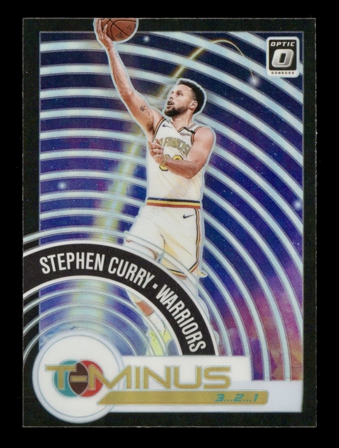 2020-21 Donruss Optic Stephen Curry #1 T-Minus Refractor Prizm