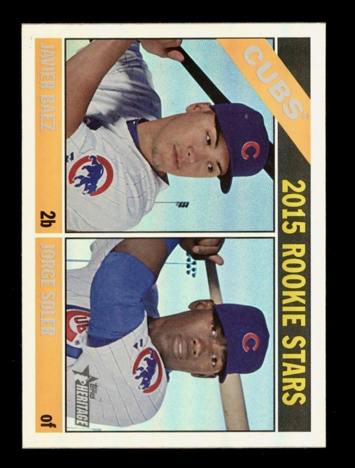 2015 Topps Heritage Javier Baez/Jorge Soler #139 Rookie RC Holi