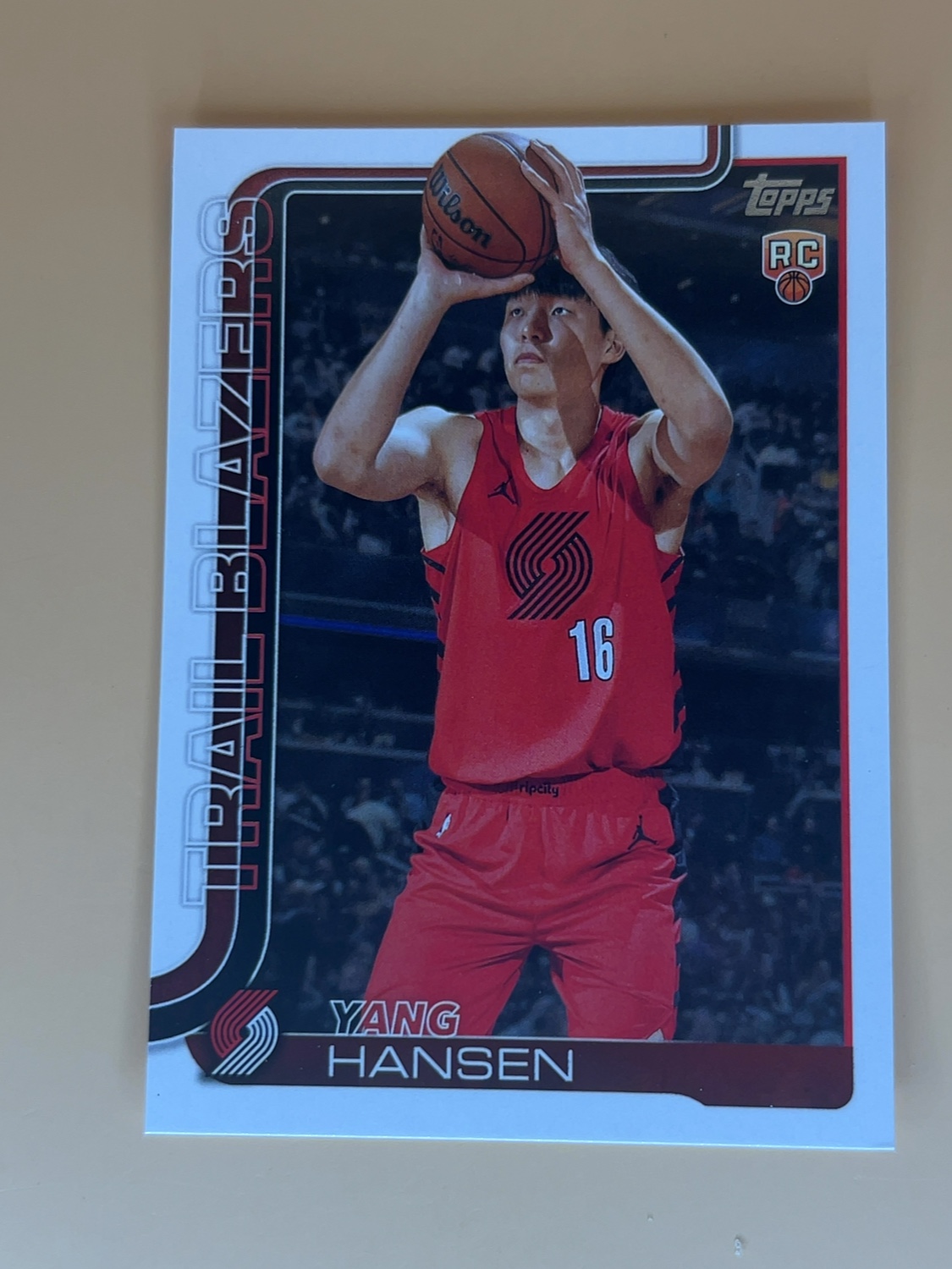 2025-26 Topps NBA Yang Hansen #216 Rookie RC