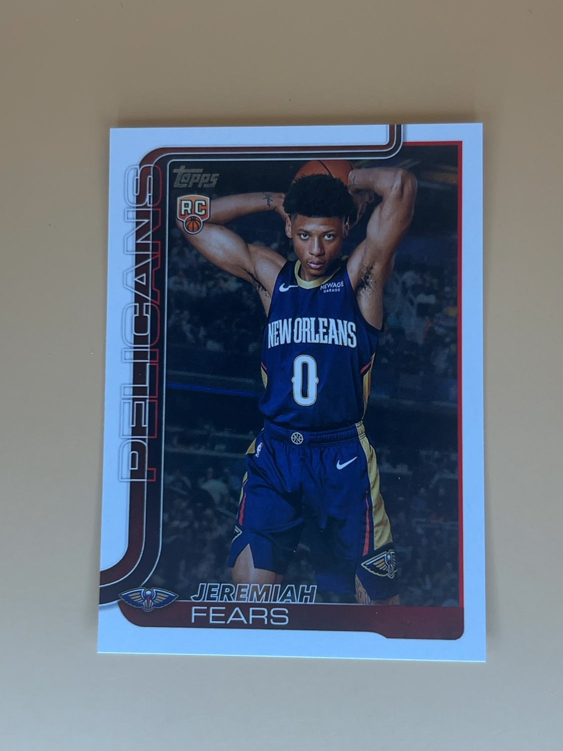 2025-26 Topps NBA Jeremiah Fears #207 Rookie RC