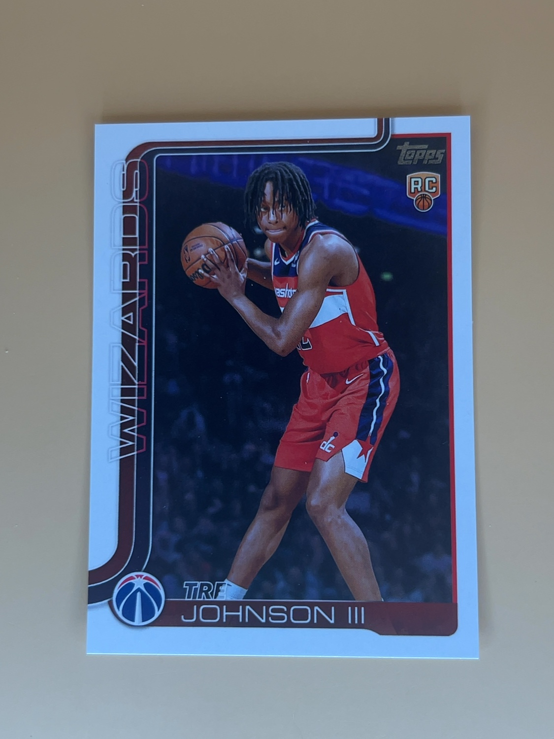 2025-26 Topps NBA Tre Johnson III #206 Rookie RC