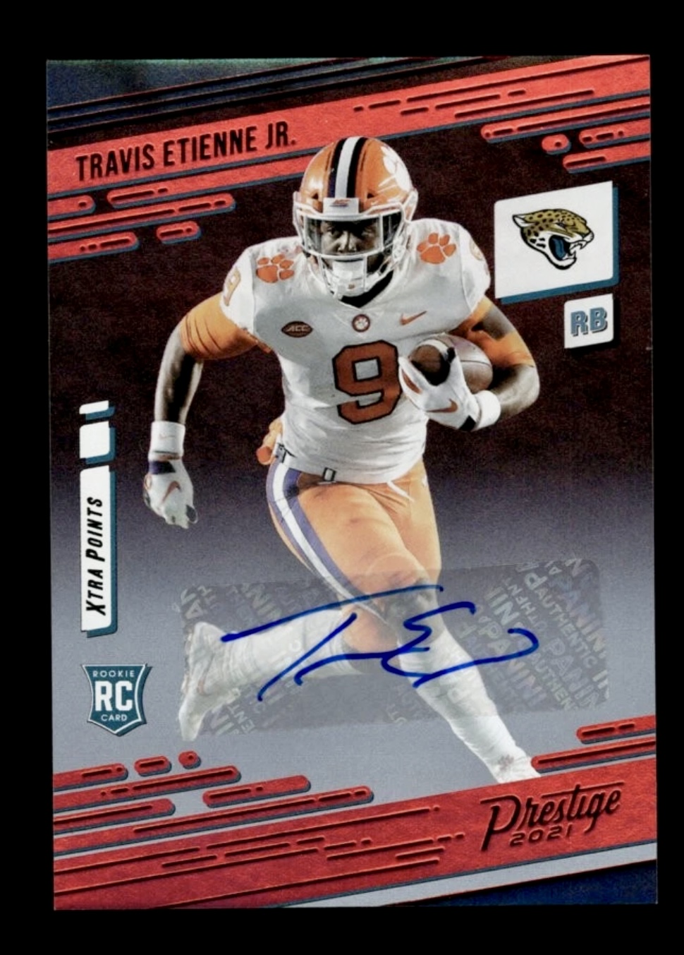 2021 Prestige Travis Etienne Jr #208 Rookie Auto Autograph RC