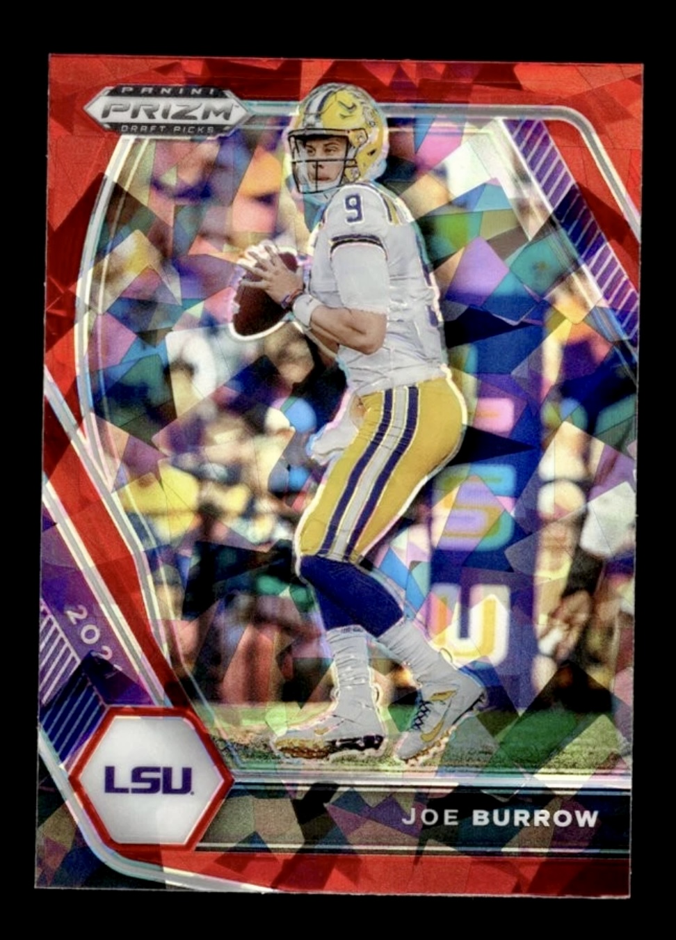 2021 Prizm Draft Picks Joe Burrow #3 Red Ice Prizm 👀