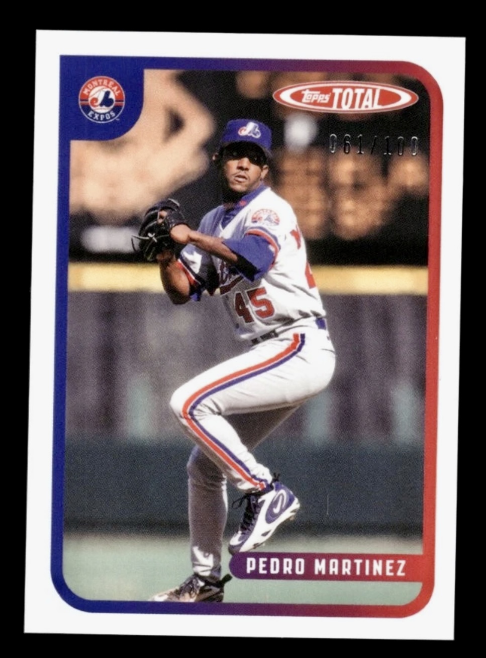 2020 Topps Total Pedro Martinez #V7 Rare /100 Veterans 🔥🔥