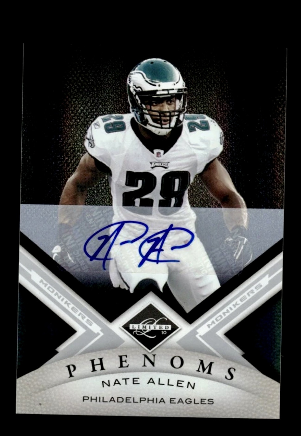 2010 Leaf Limited Nate Allen #186 Phenoms Rookie RC Auto /199
