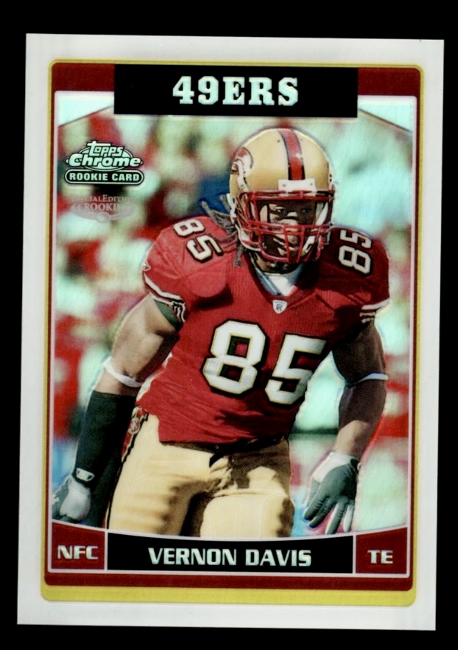 2006 Topps Chrime Vernon Davis #234 Refractor RC Rookie 🔥