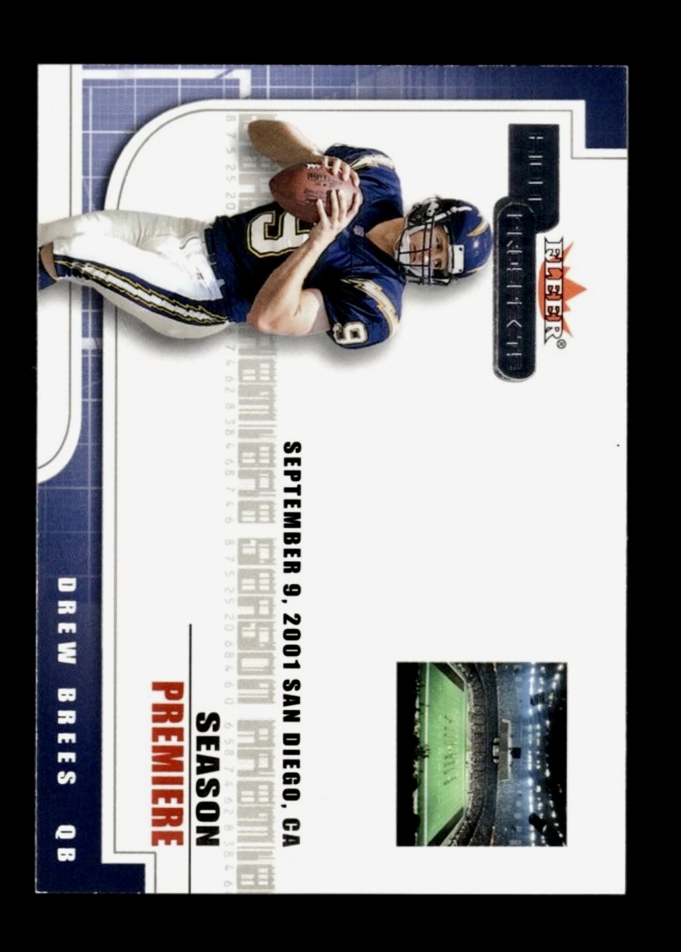 2001 Fleer Hot Prospects Drew Brees #120 Rookie RC