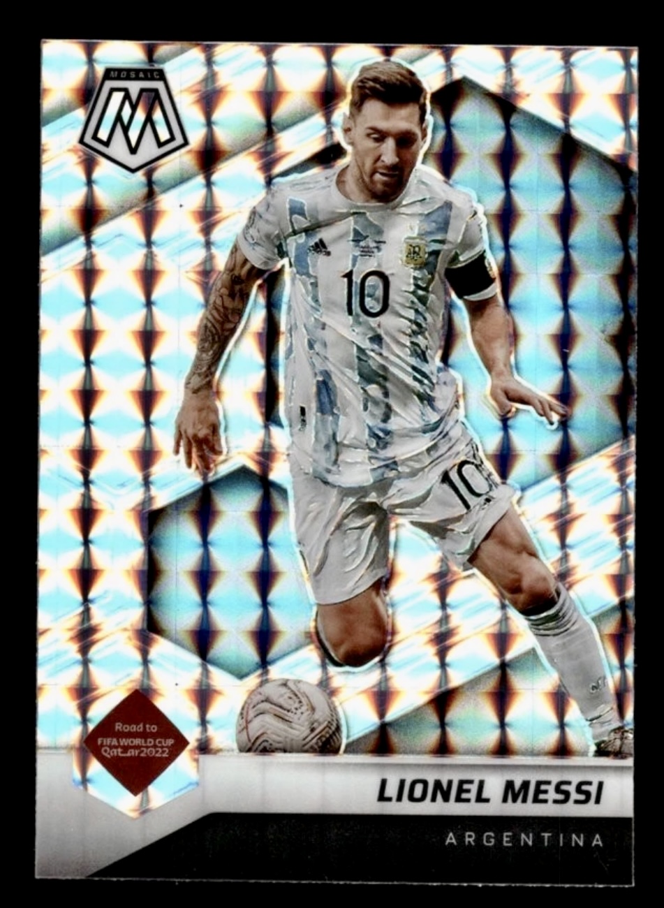 2021-22 Panini Mosaic FIFA Road to the World Cup Lionel Messi #10 Mosaic Prizm