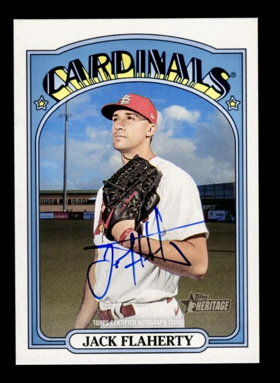 2021 Topps Heritage Jack Flaherty #ROA-JF Auto Autograph