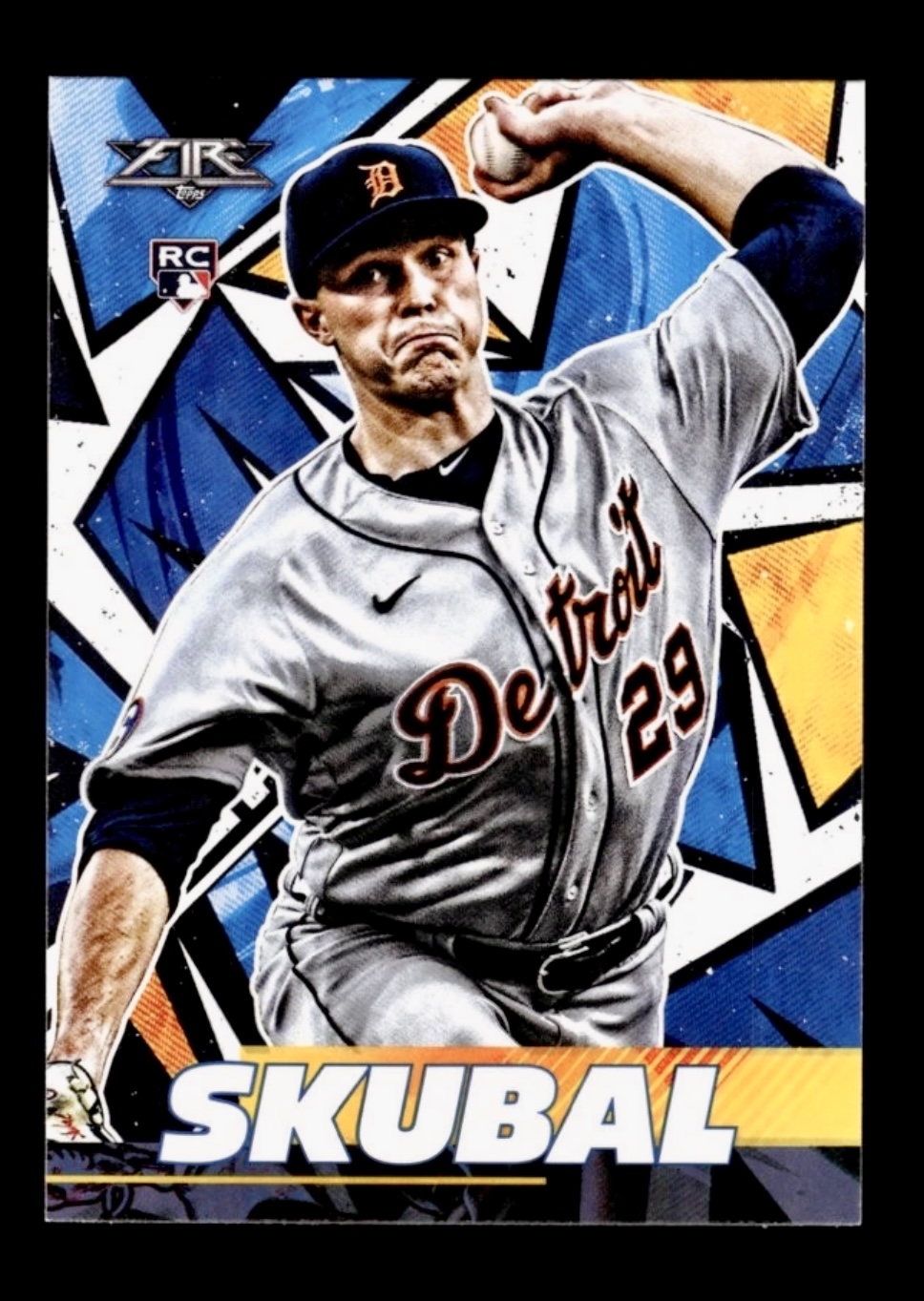 2021 Topps Fire Tarik Skubal #99 Rookie RC