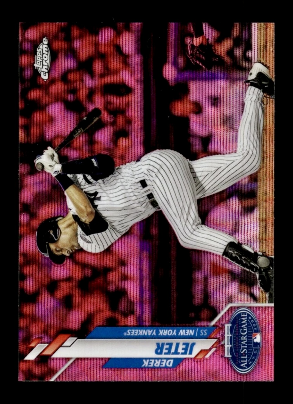 2020 Topps Chrome Update Derek Jeter #U-67 Pink Wave 👀