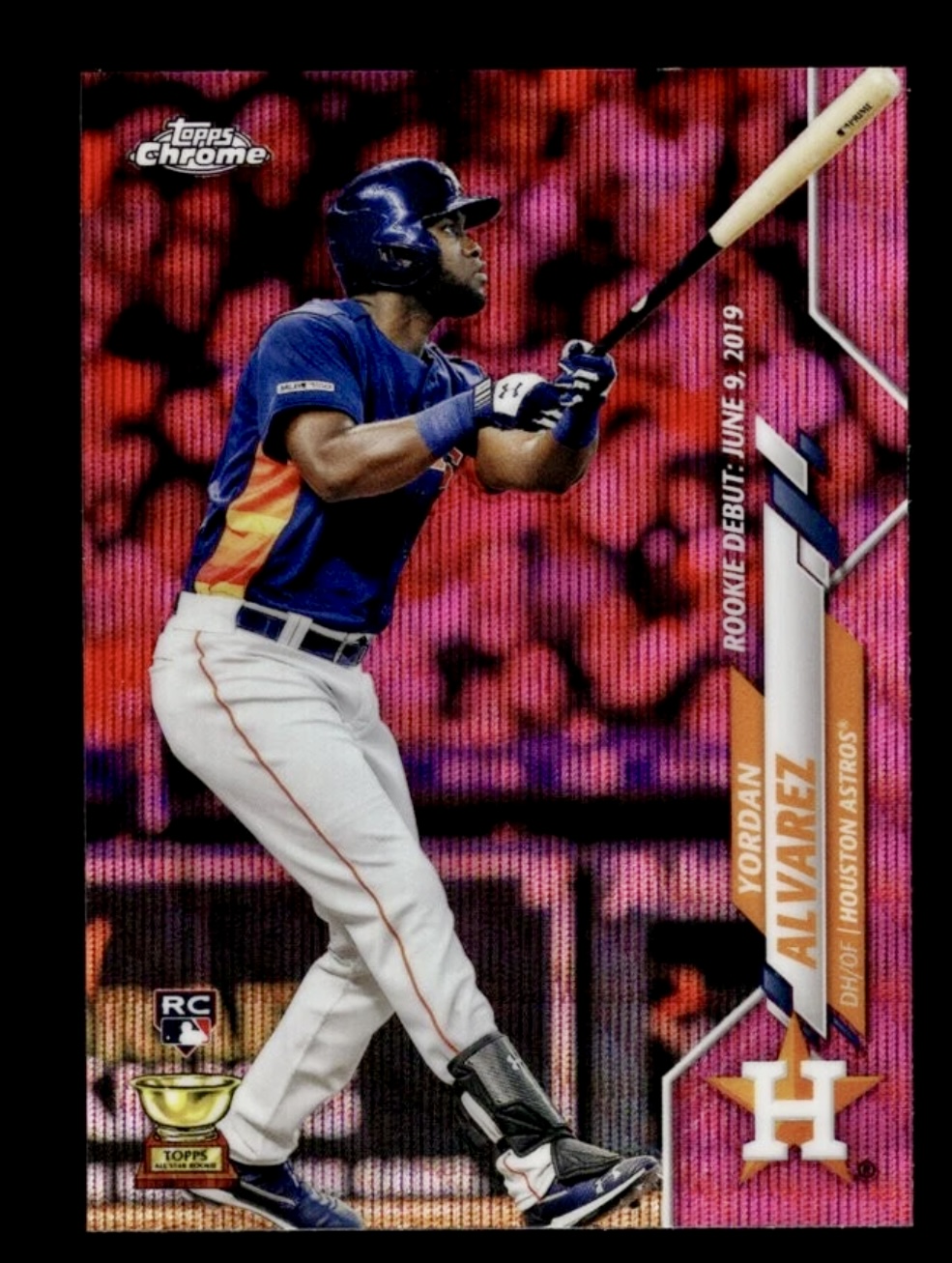 2020 Topps Chrome Update Yordan Alvarez #U-53 Pink Refractor Rookie RC