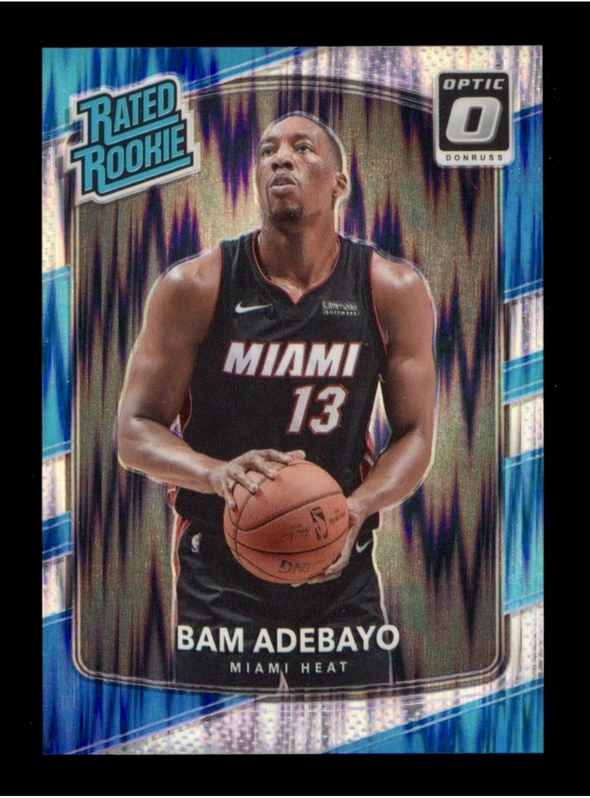 2017-18 Donruss Optic Bam Adebayo #187 Shock Prizm Rated Rookie