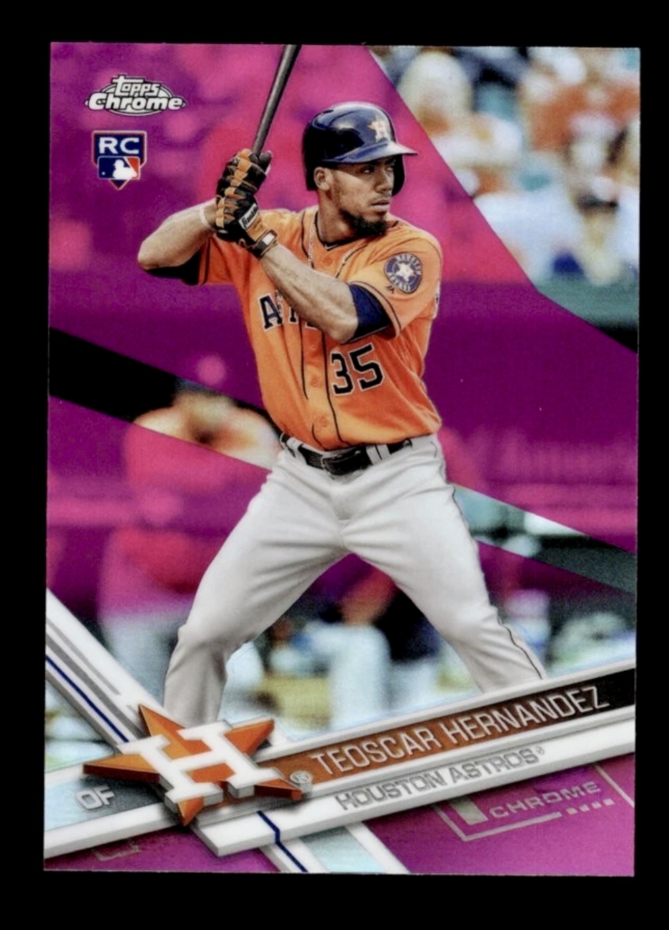 2017 Topps Chrome Oscar Hernandez #116 Pink Refractor Rookie RC 🔥