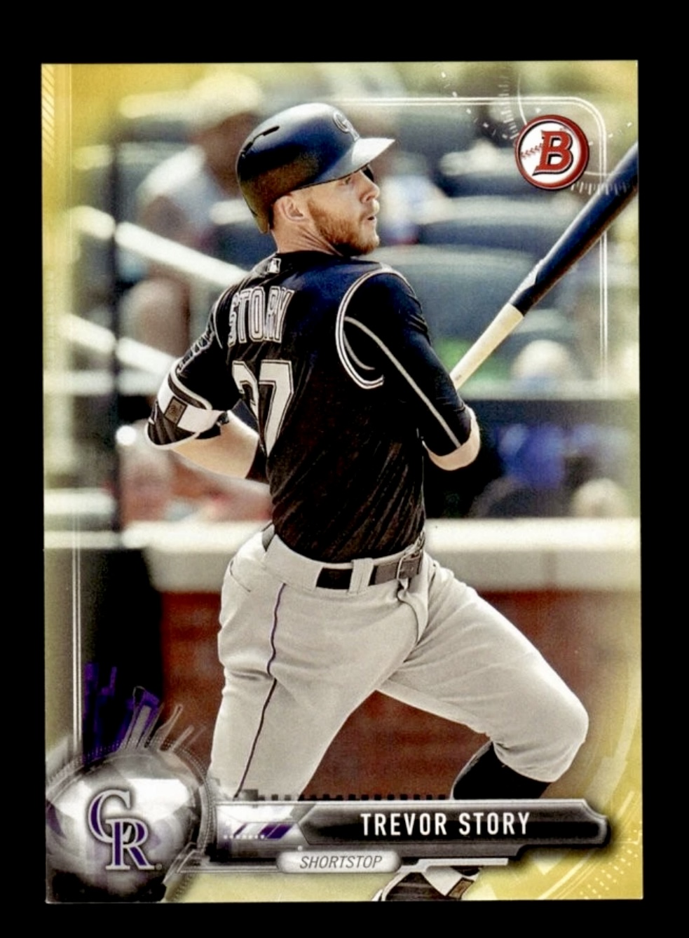 2017 Bowman Trevor Story #5 Gold/Yellow /50 Rare Wow🔥🔥