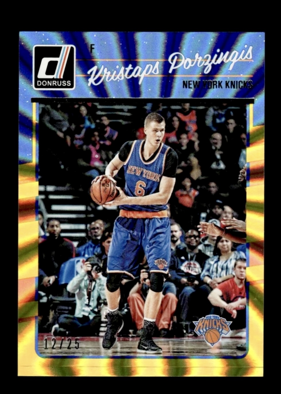 2016-17 Donruss Kristi’s Porzingis #60 Gold Laser /25 Rare 🔥🔥