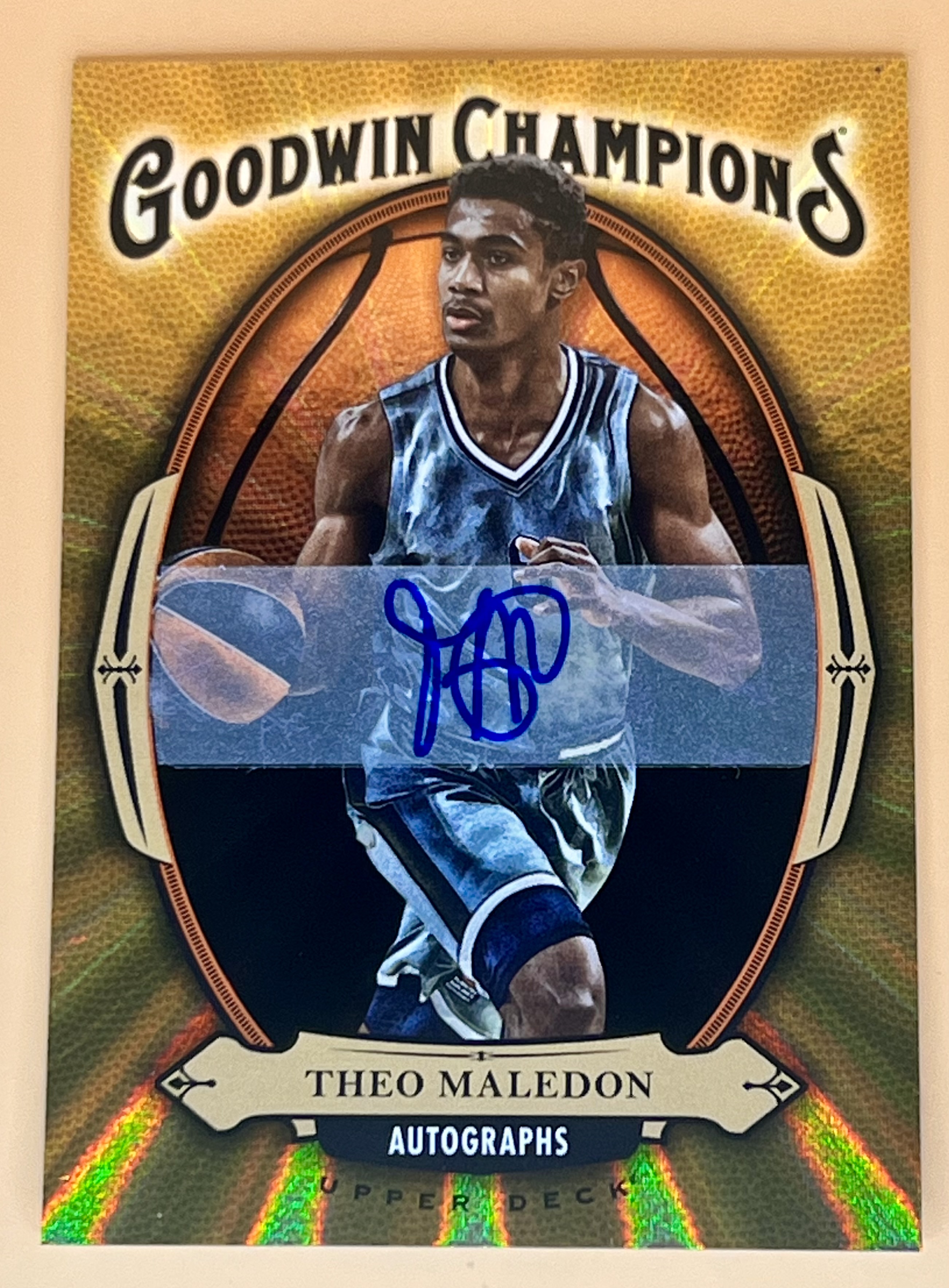 2020 Upper Deck Champions Collection Theo Maledon #GB-3 Gold Laser Auto