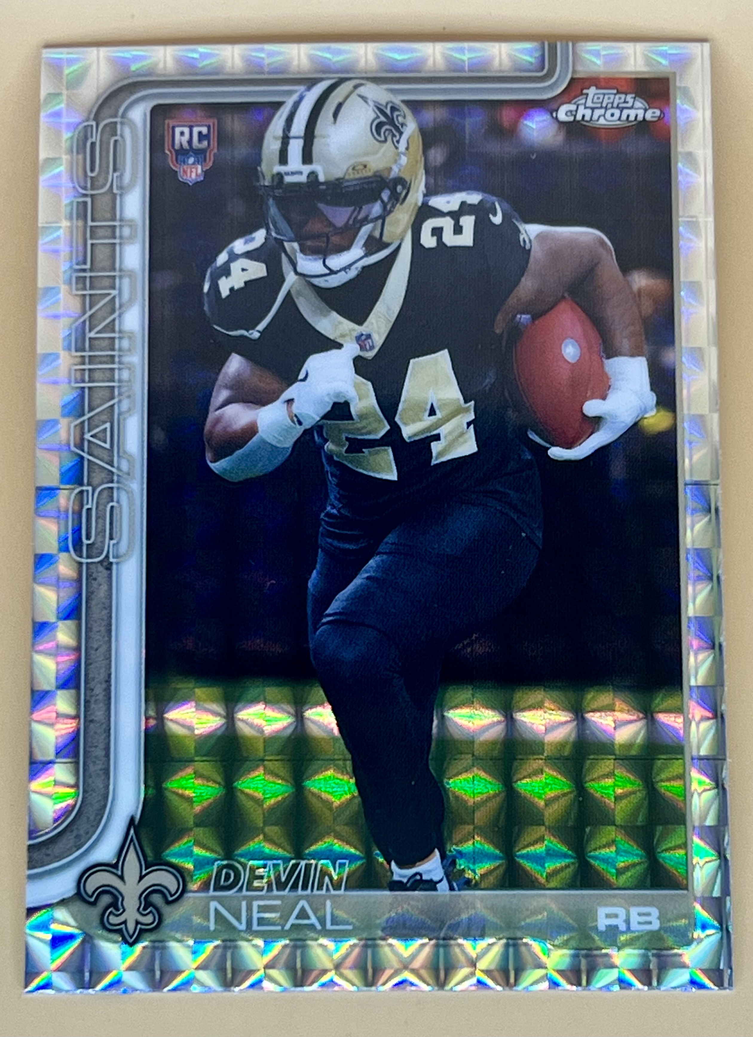 2025 Topps Chrome Devin Neal #391 Geometric Refractor Rookie RC