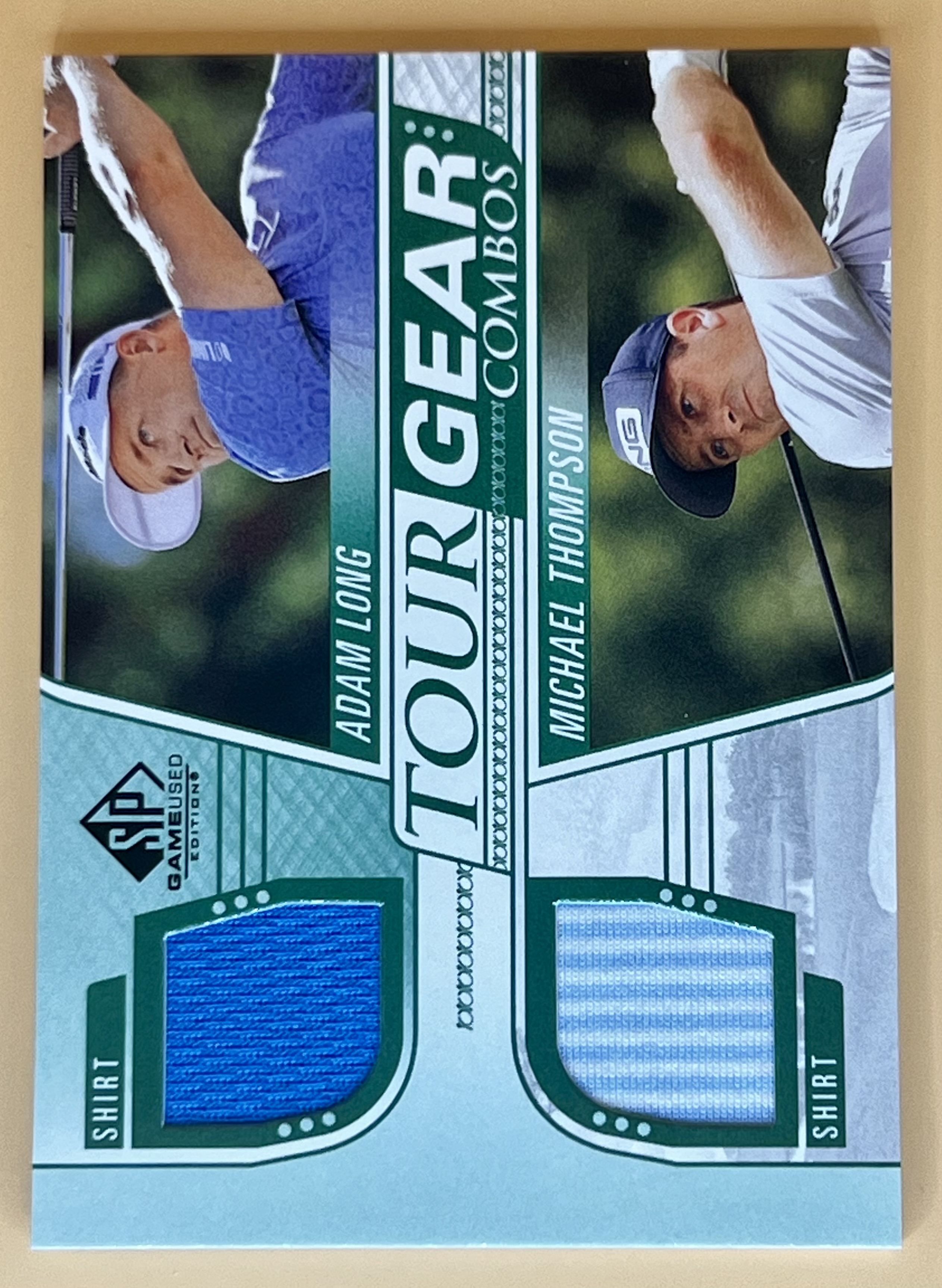 2021 SP Game Used Golf Adam Long Michael Thompson #T62-LT Tour Gear Combos relics