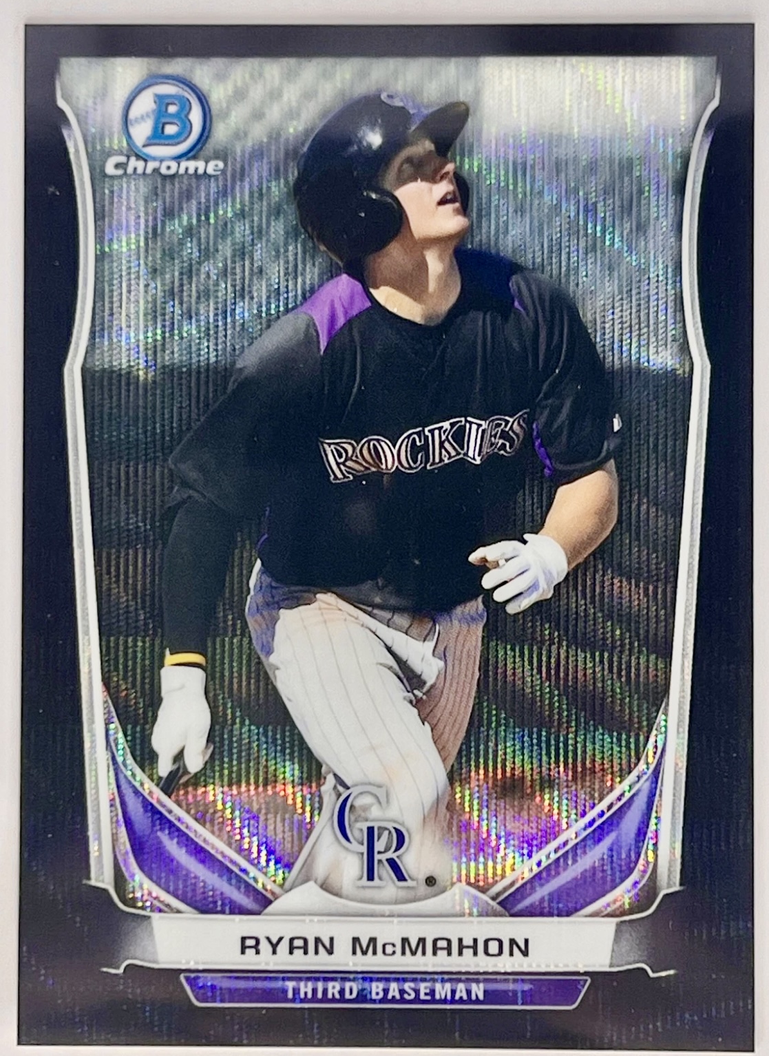 2014 Bowman Ryan McMahon #CTap-60 Top Prospects Chrome Black Wave Refractor Rookie