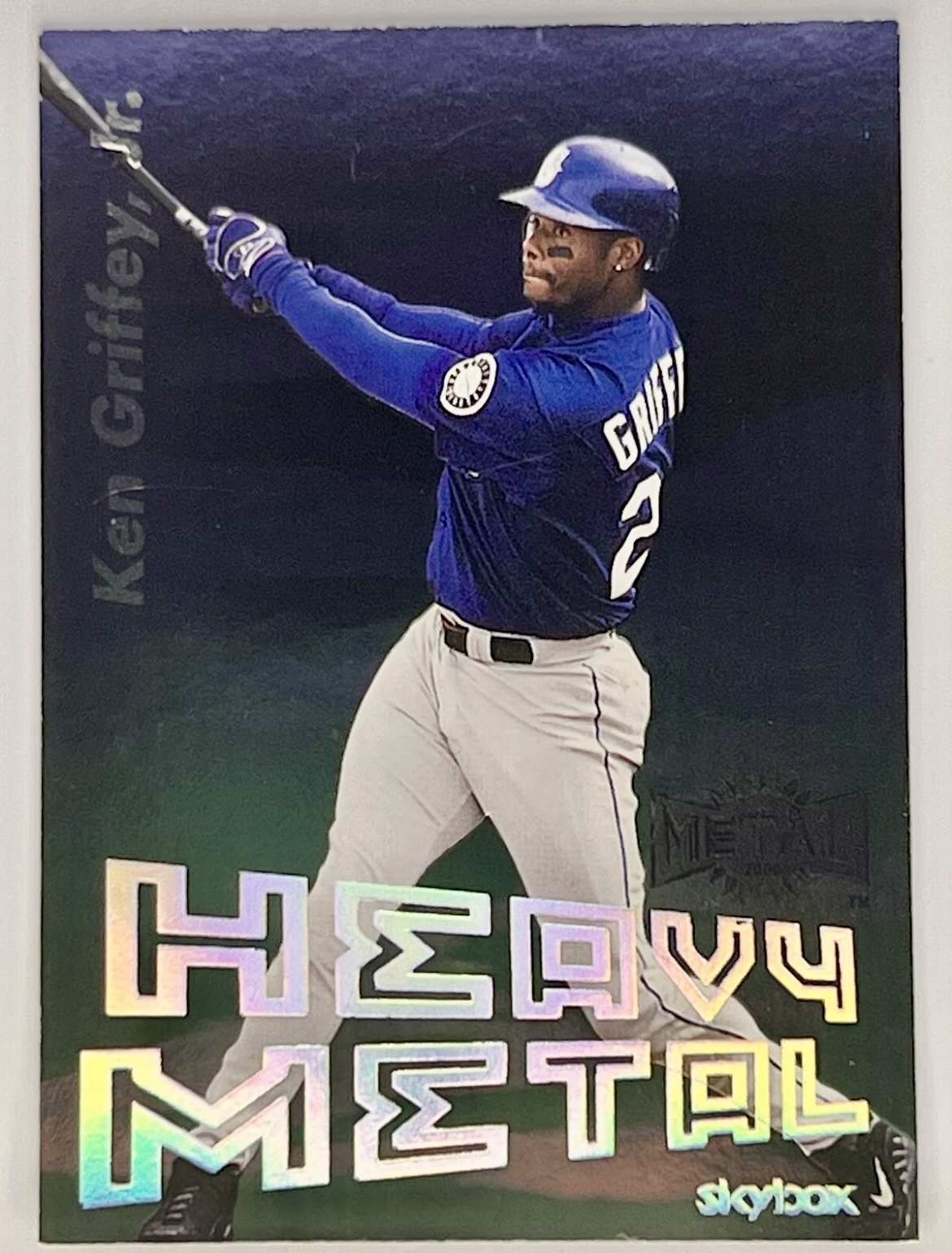 2000 Skybox Metal Ken Griffey JR #3HM Heavy Metal 🔥🔥