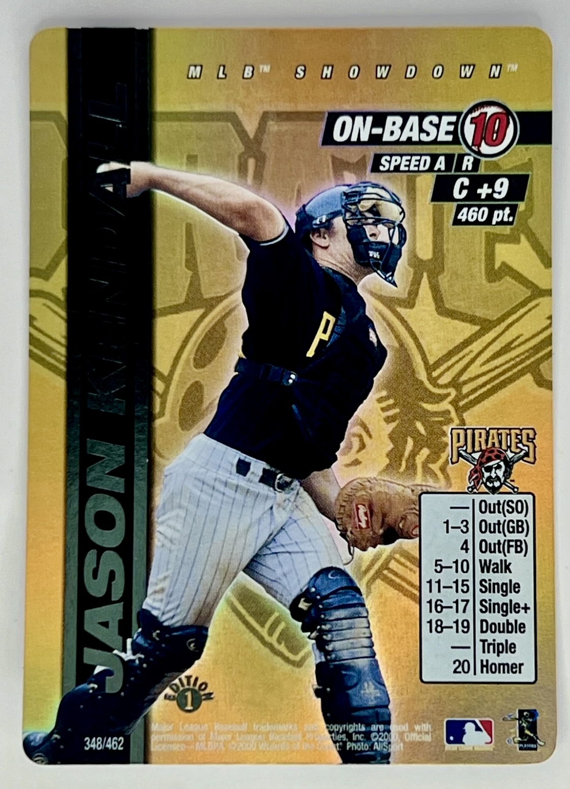 2000 MLB Showdown Jason Kendall #348 1st Edition Foil 🔥🔥👀