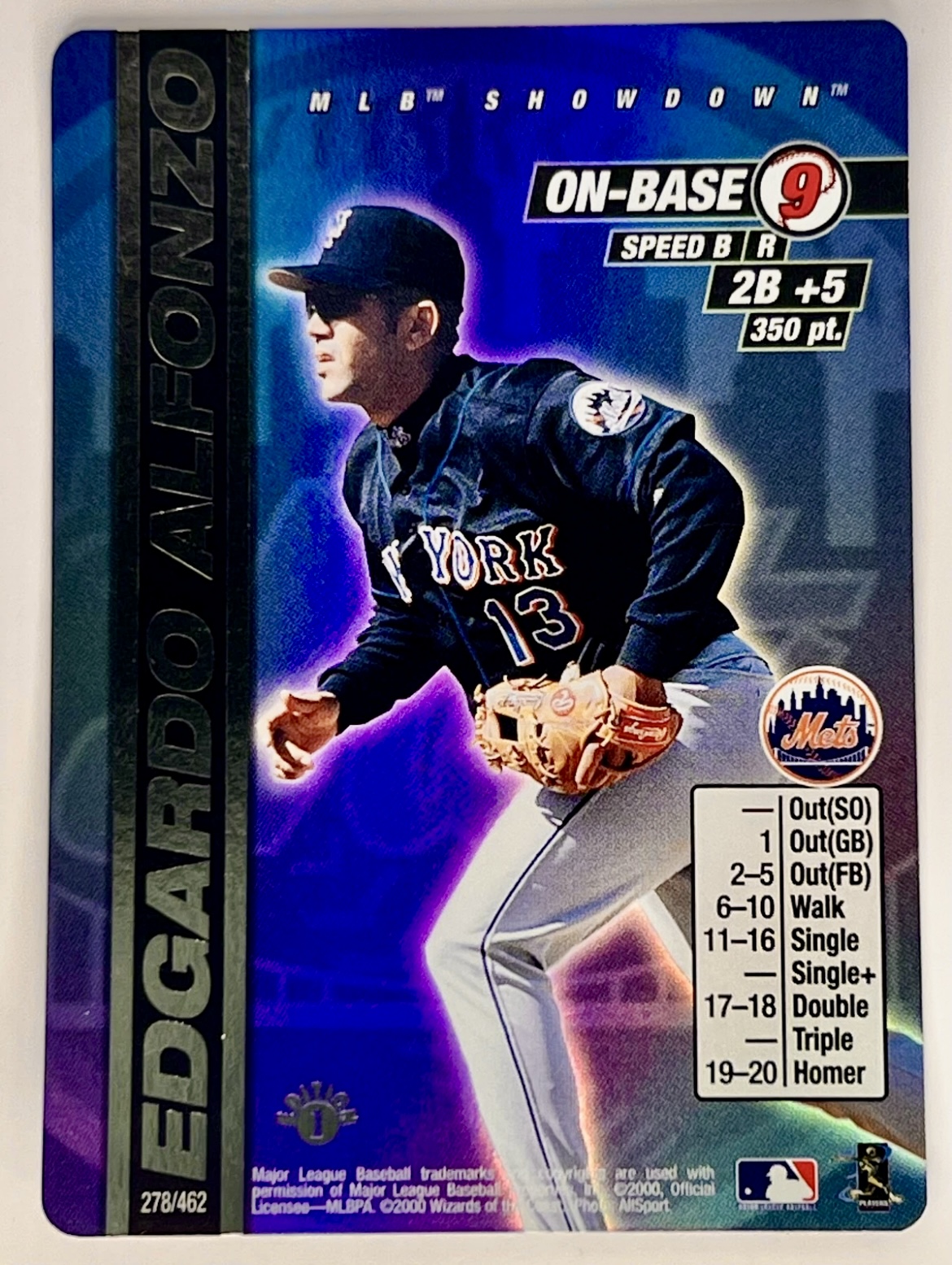 2000 MLB Showdown Edgardo Alfonzo #278 1st Edition Foil 🔥🔥👀
