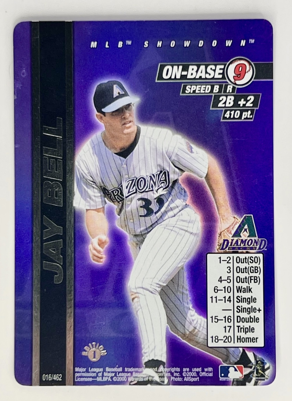 2000 MLB Showdown Jay Bell #16 1st Edition Foil 🔥🔥👀
