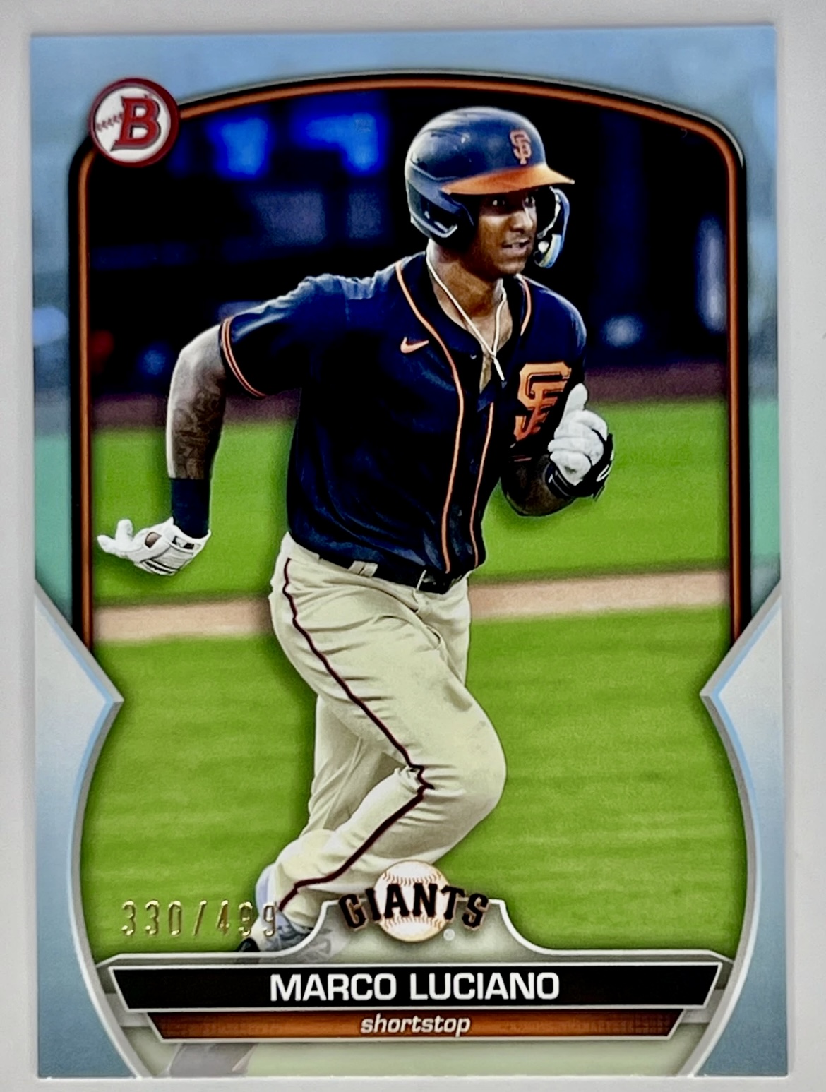 2023 Bowman Marco Luciano #BP43 Sky Blue /499 RC
