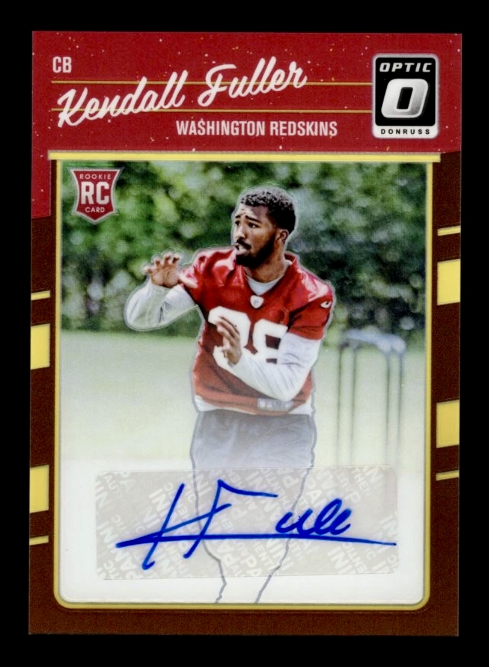 2016 Donruss Optic Kendall Fuller #127 Rookie Auto