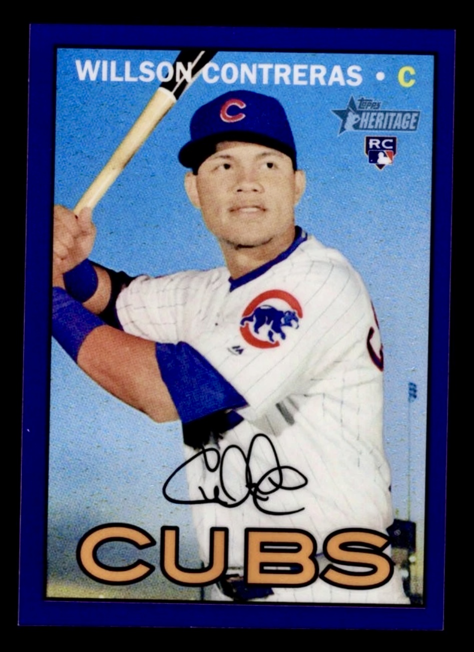 2016 Topps Heritage Chrome Wilson Contreras #THC 505 Purple refractor RC